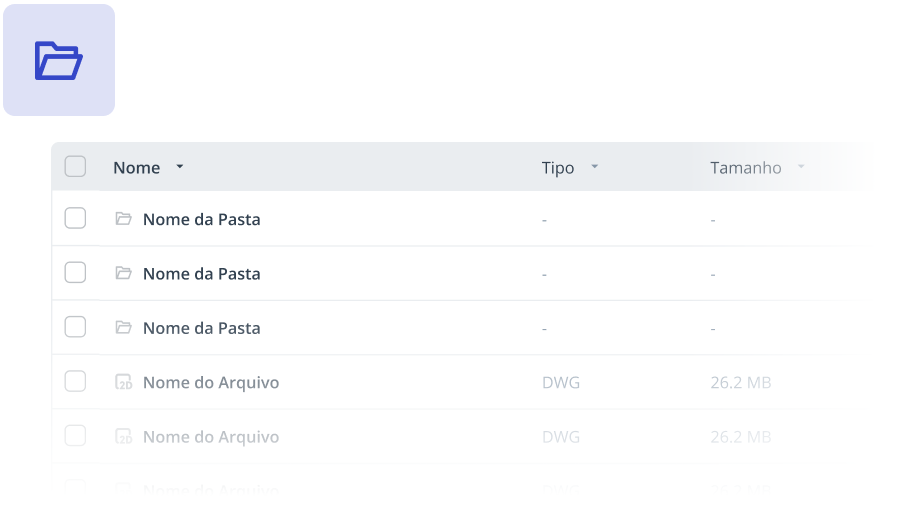 interface da plataforma